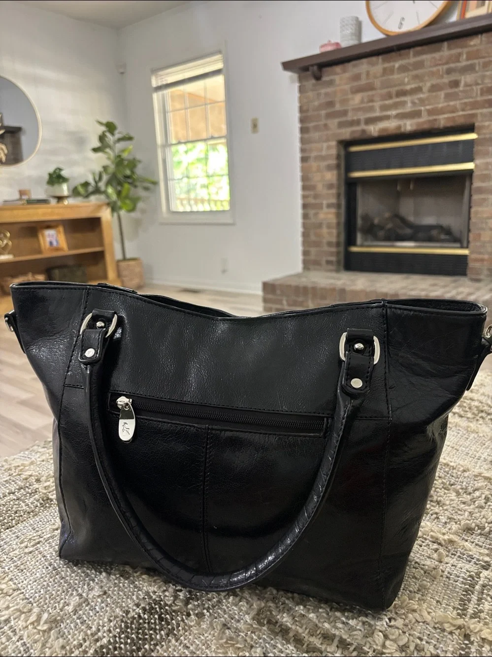 Ashwood Satchel Tote Black Leather Hand Bag - Picture 3 of 16
